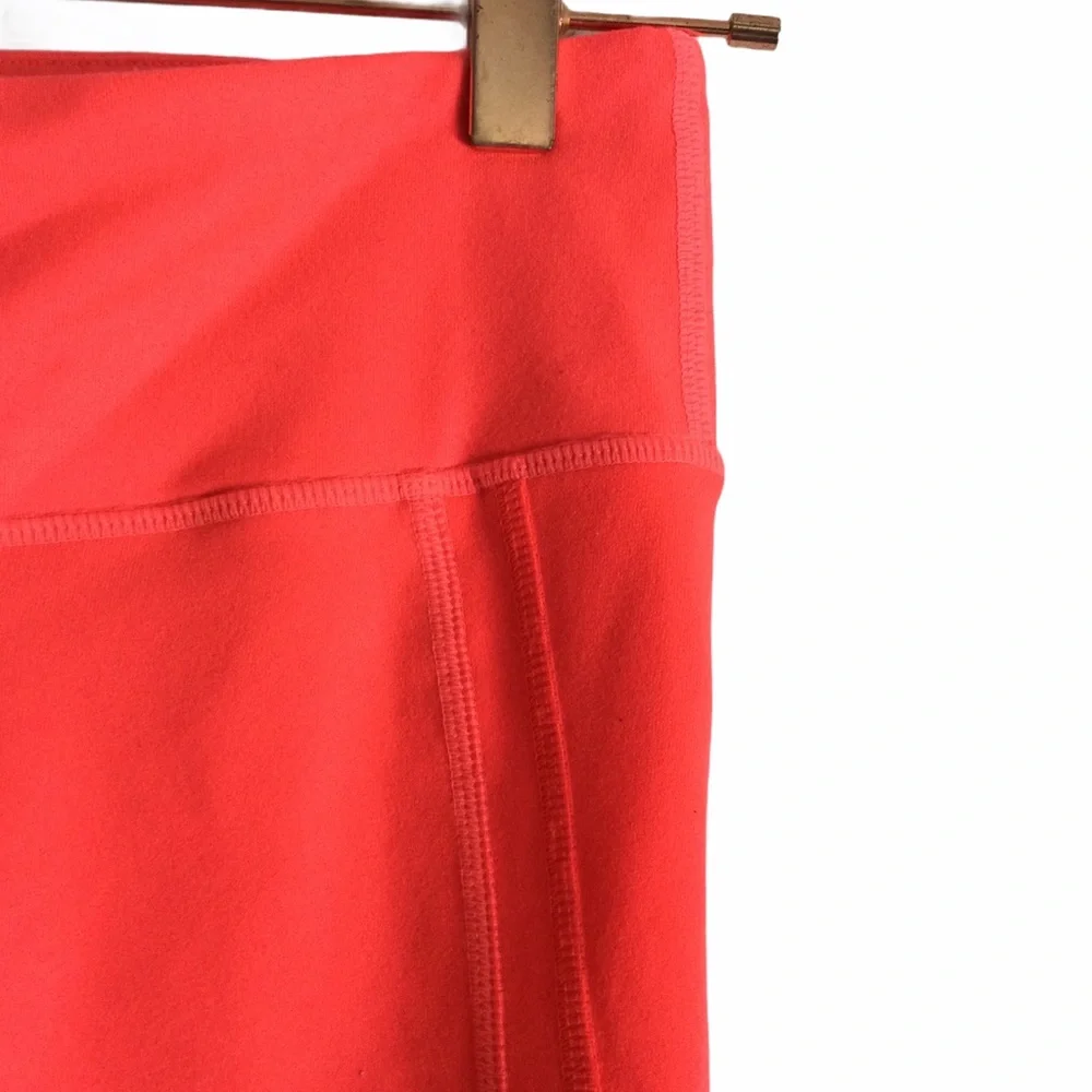 ALO YOGA Helena Capri Legging Neon Volcano Sz Small